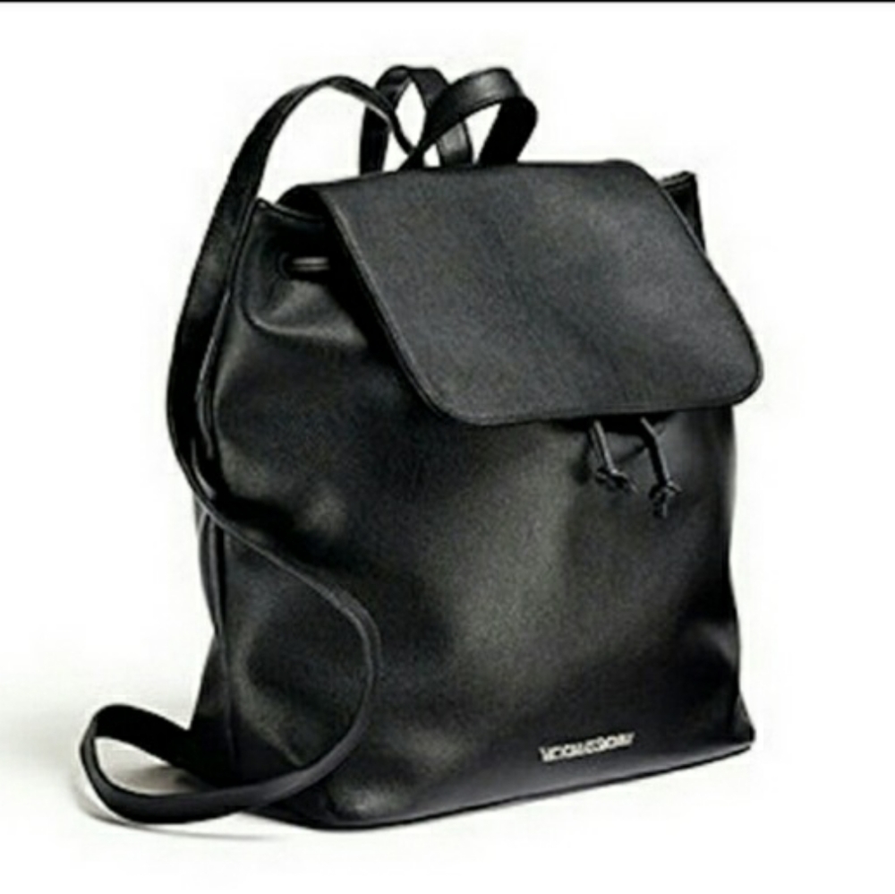 Victoria's Secret black faux leather bag